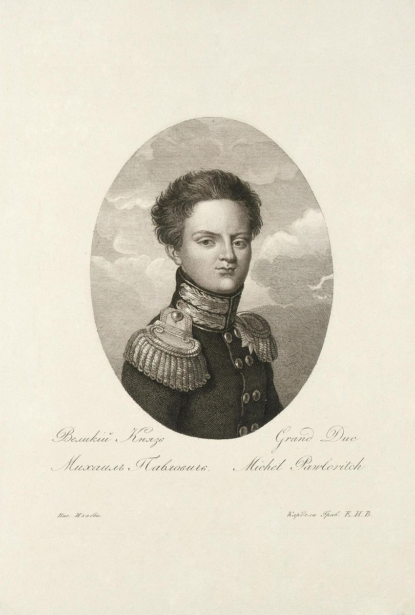 Großherzog Michael Pawlowitsch von Russland 1798-1849, 1814 von Salvatore Cardelli