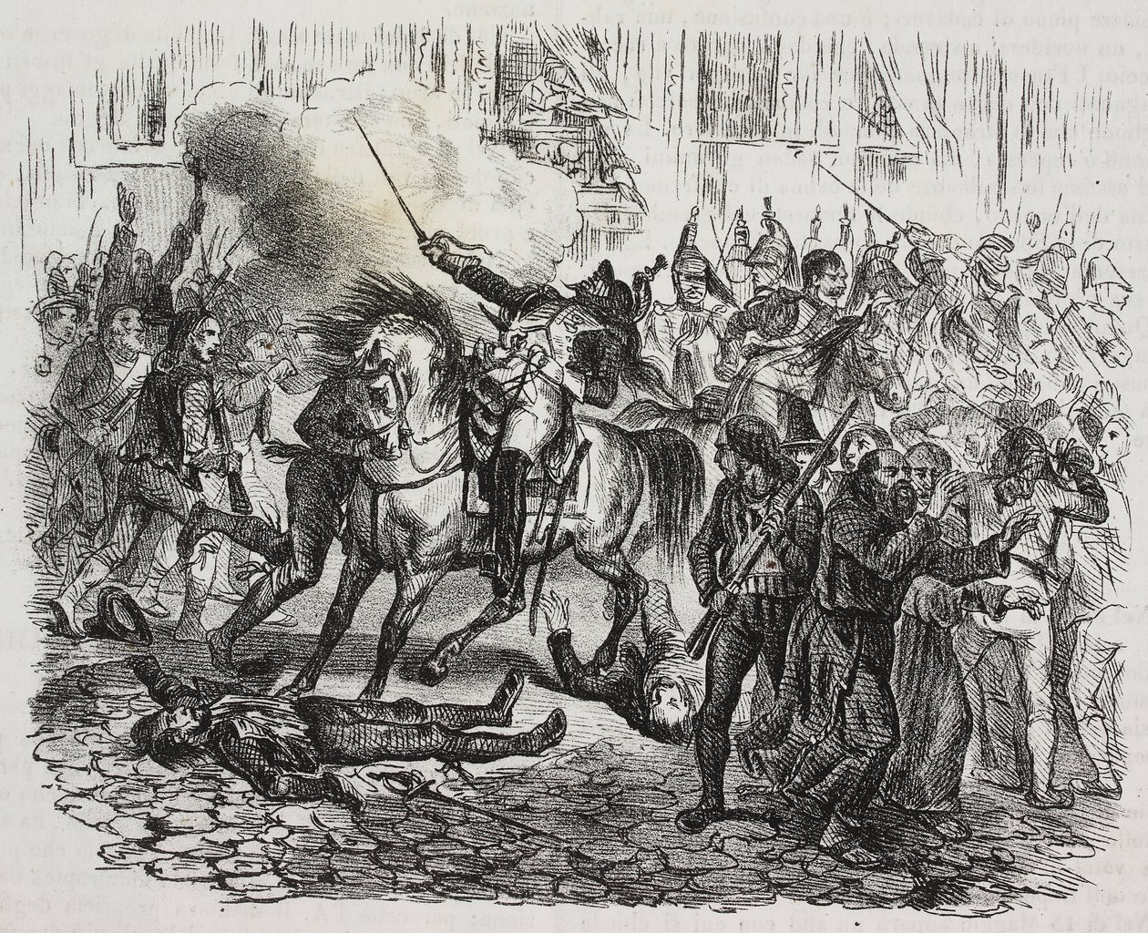 Aufstand von Madrid, aus der Geschichte Napoleons von Cesare Malpica von Salvatore Puglia