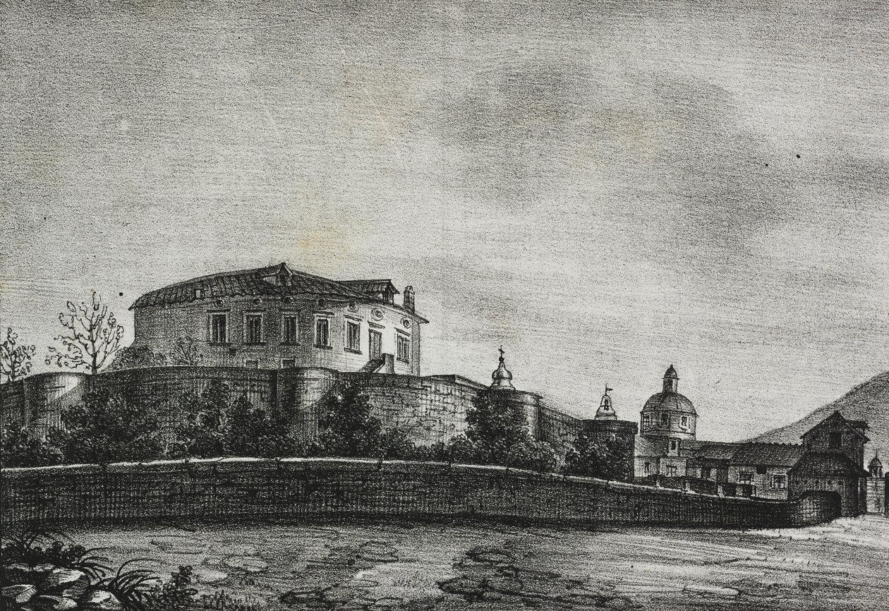 Ansicht des Schlosses von Acerra, Kampanien, Italien von Salvatore Puglia
