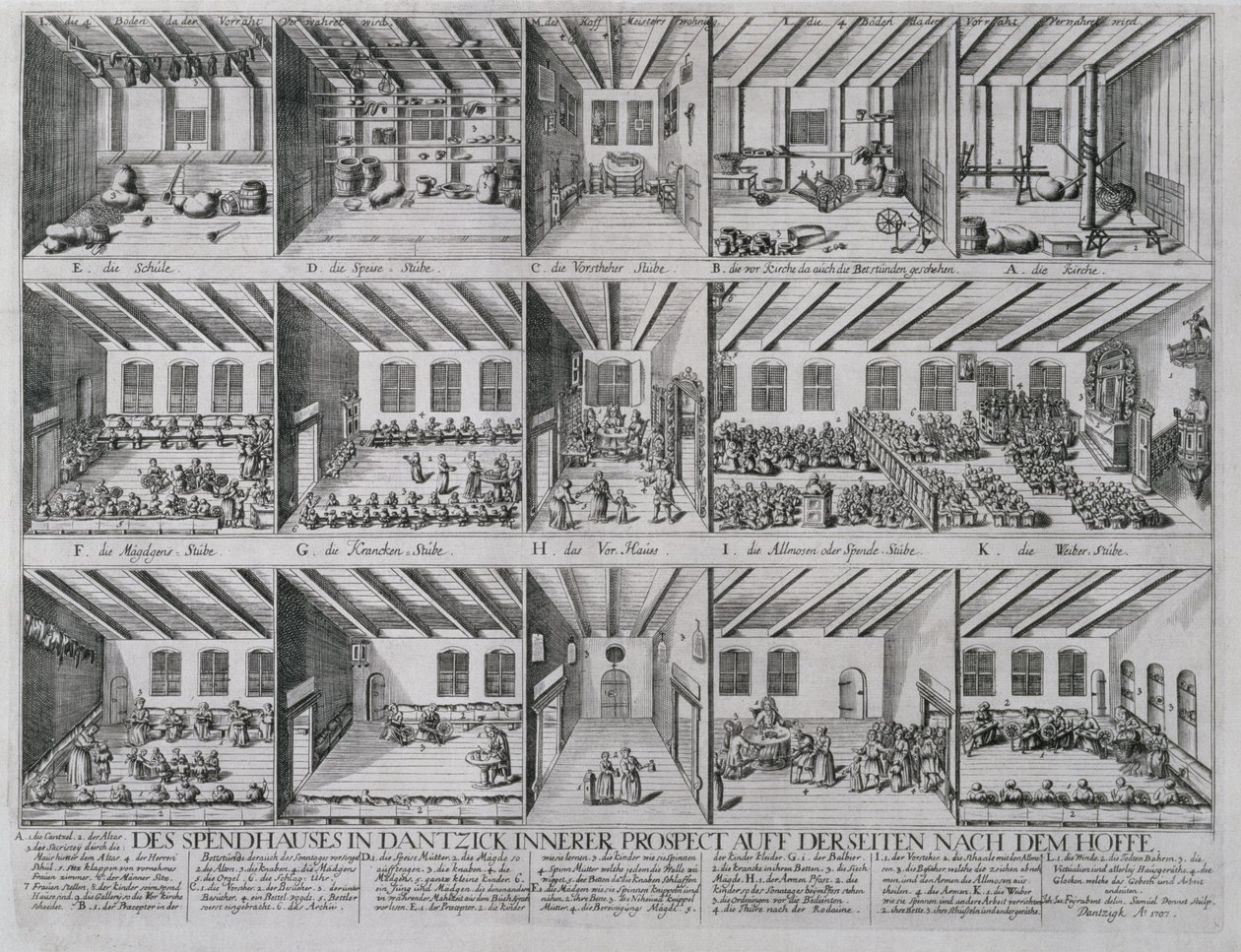 Schutz für Kinder und ältere Menschen, 1707 von Samuel Donnet