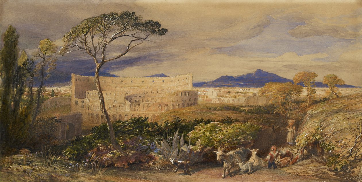 Das Kolosseum und der Albaner Berg von Samuel Palmer