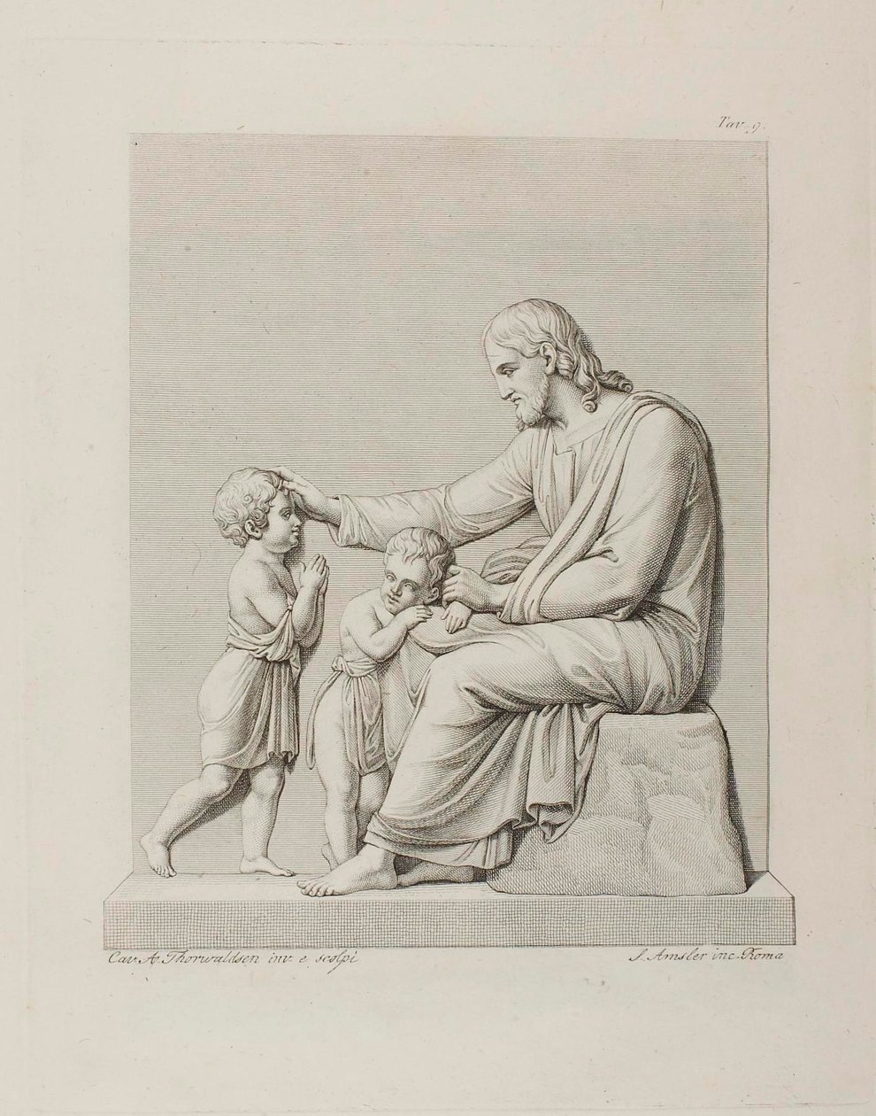 Christus segnet die Kinder von Samuel Amsler
