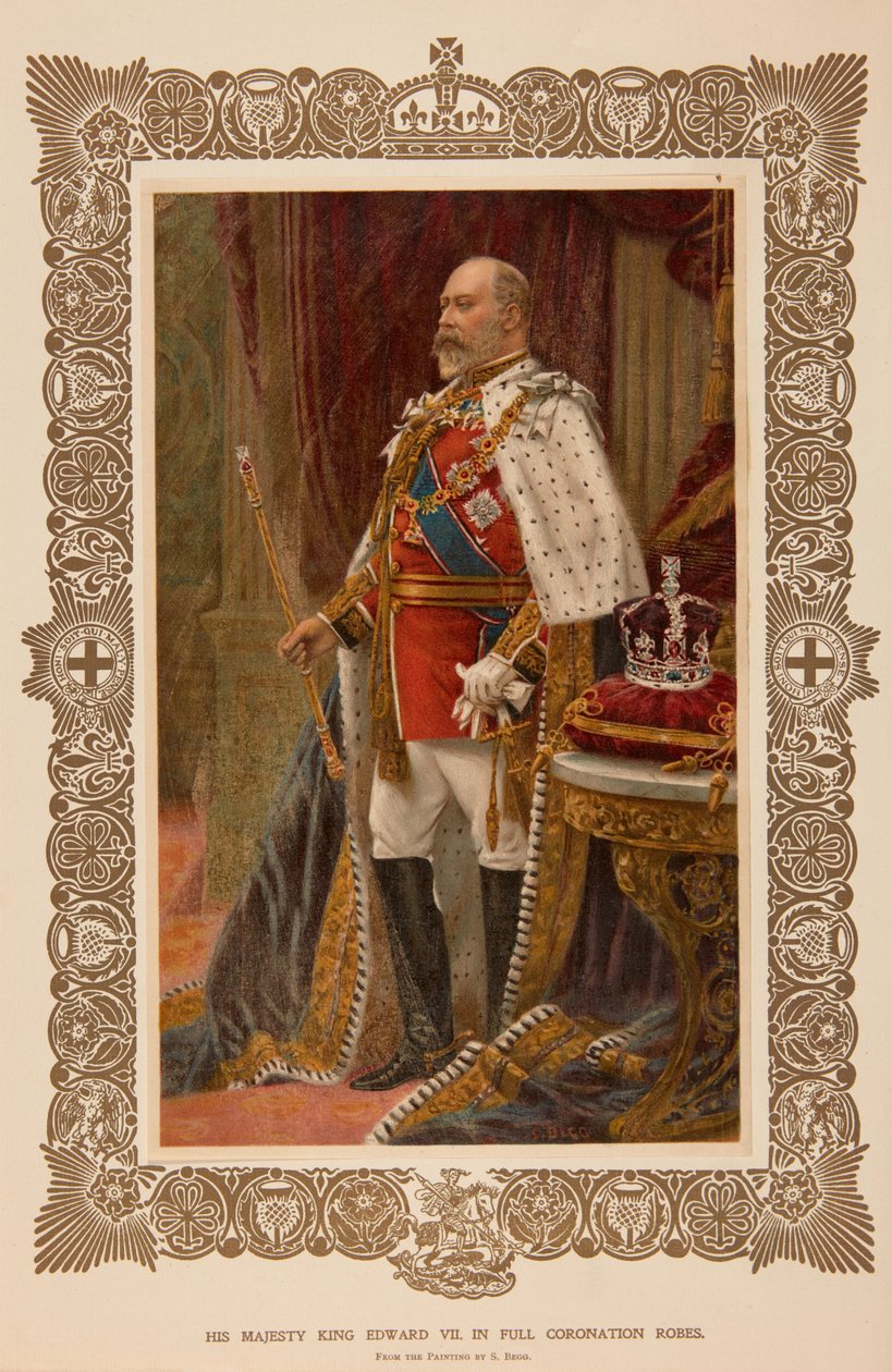 König Edward VII. in Krönungsroben von Samuel Begg