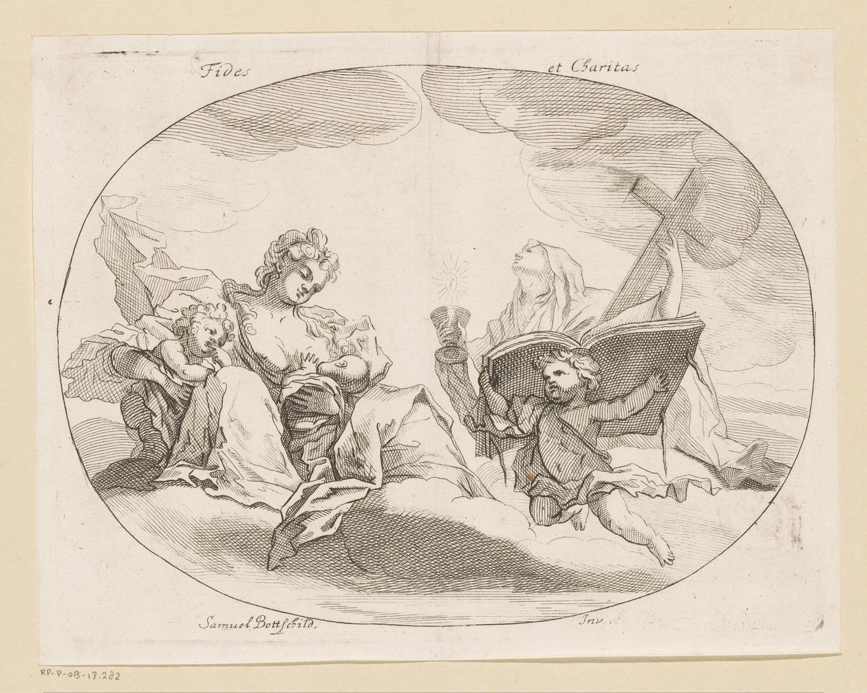 Fides (Glaube) und Charitas (Liebe) von Samuel Bottschild