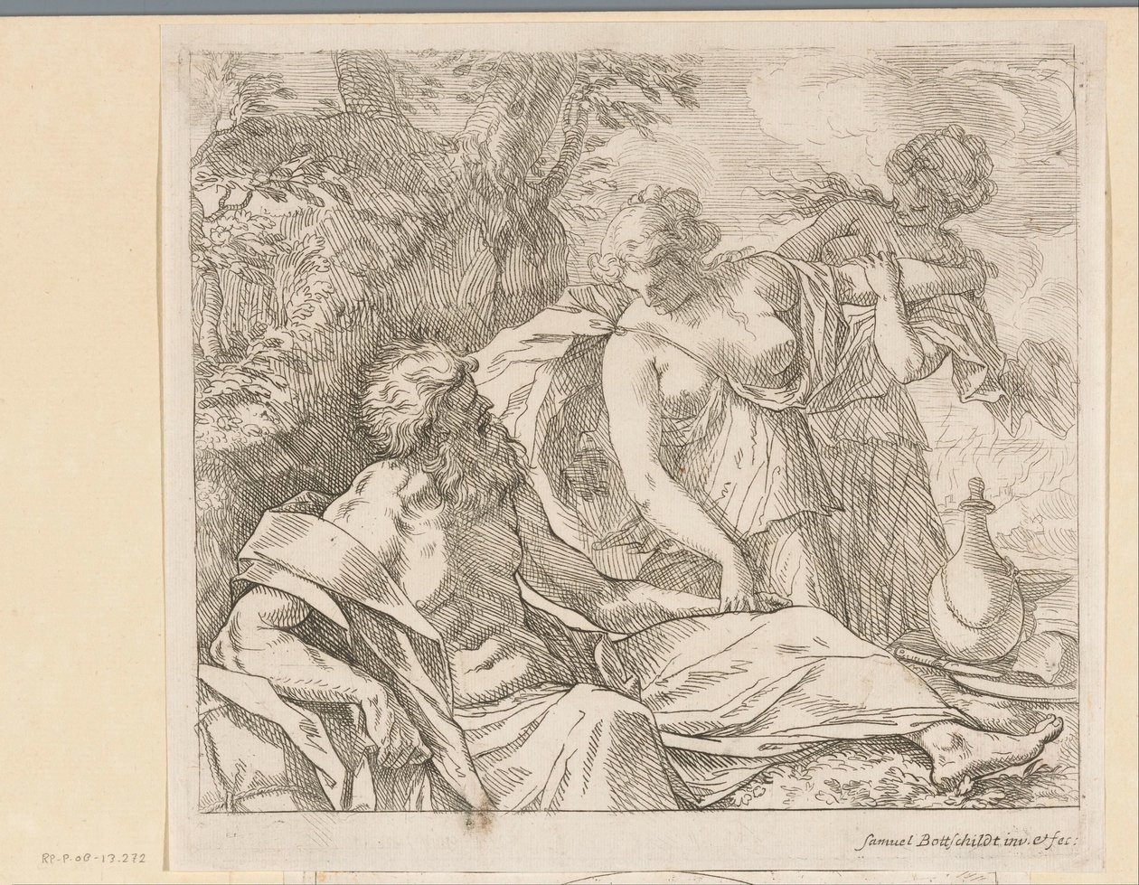 Lot und seine Töchter von Samuel Bottschild