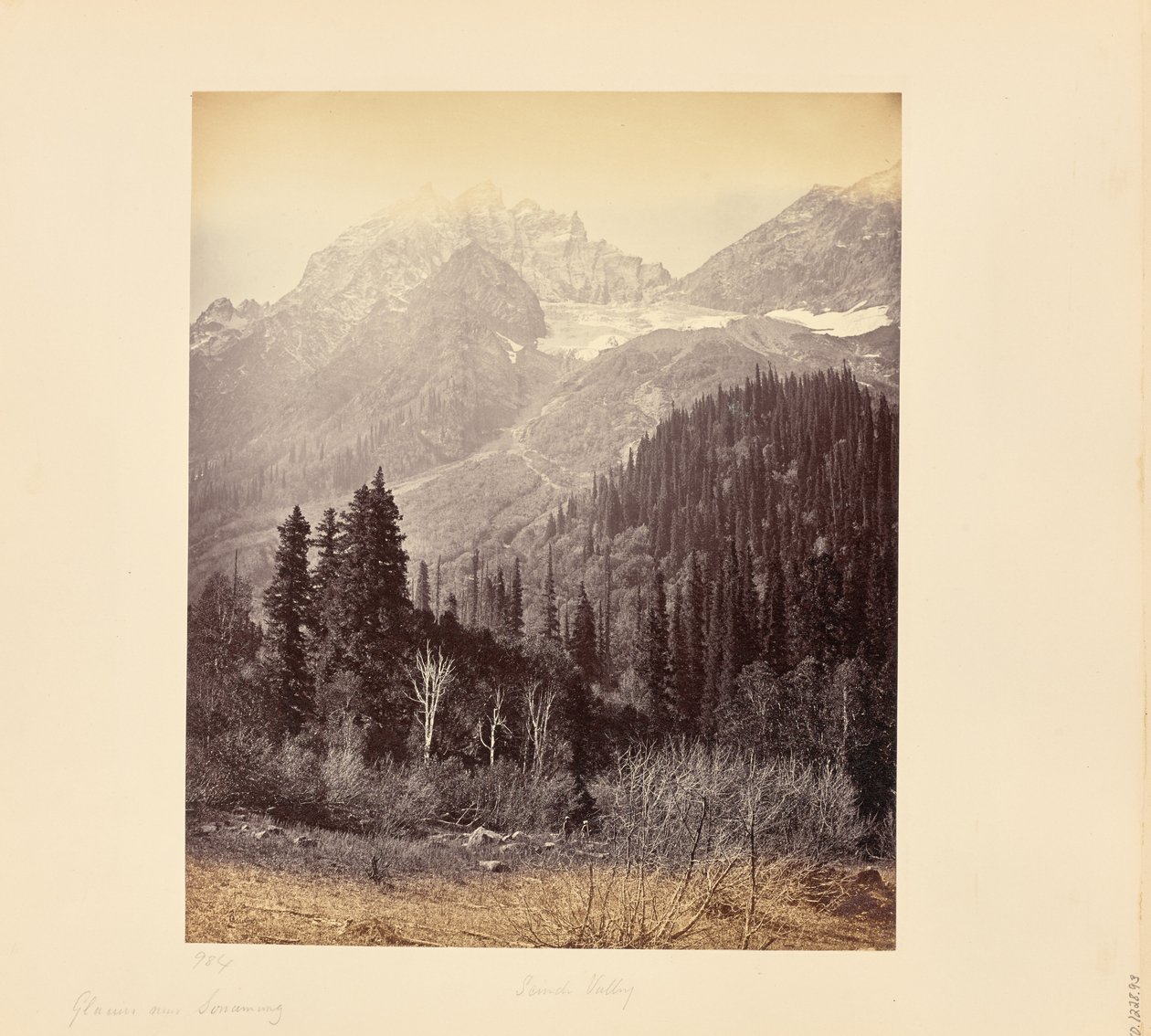 Gletscher bei Sonamurg von Samuel Bourne