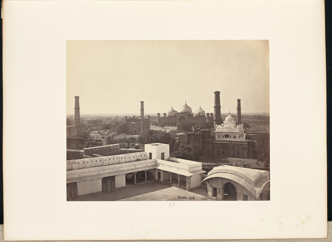 Lahore; Blick vom Palast in der Festung von Samuel Bourne
