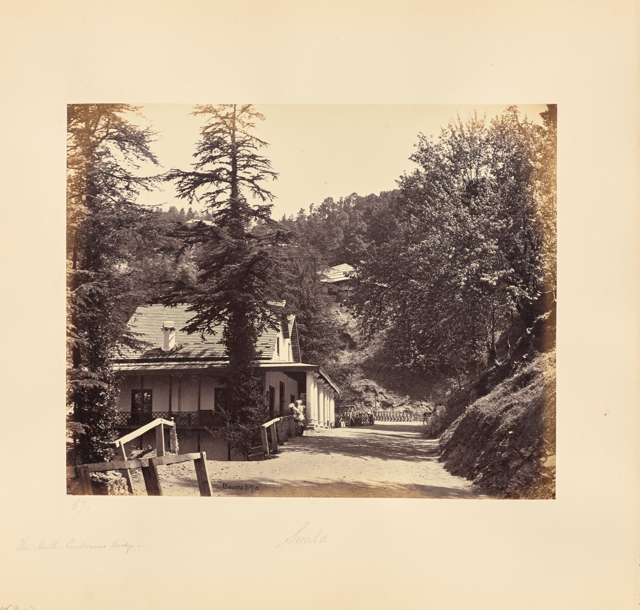 Simla; The Mall, Combermere Ridge von Samuel Bourne