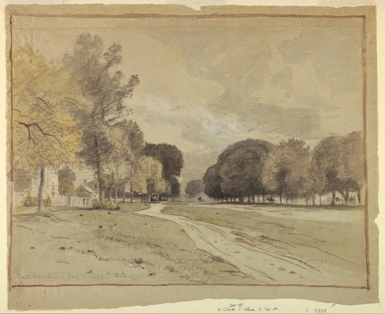 Main Street, East Hampton, Long Island, 11. August 1880 von Samuel Colman