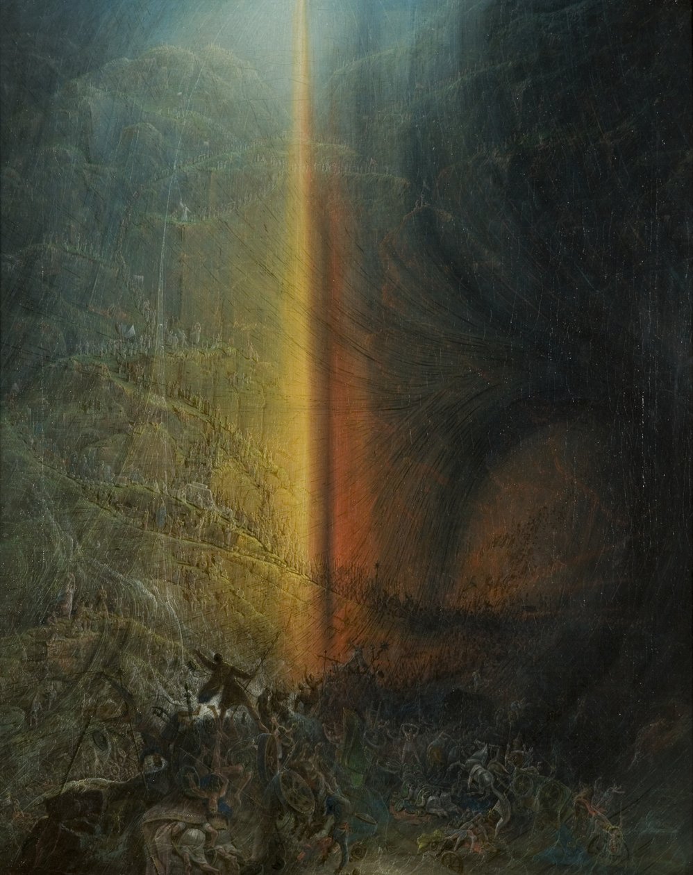 Die Zerstörung des Heeres des Pharao, um 1830 von Samuel Colman