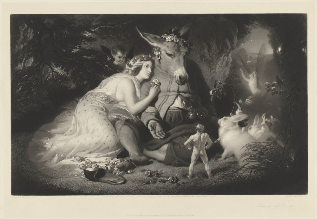 Ein Sommernachtstraum von Samuel Cousins after Sir Edwin Landseer