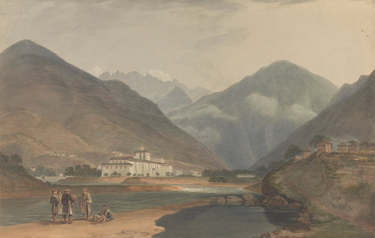 Die ehemalige Winterhauptstadt von Bhutan in Punakha Dzong von Samuel Davis