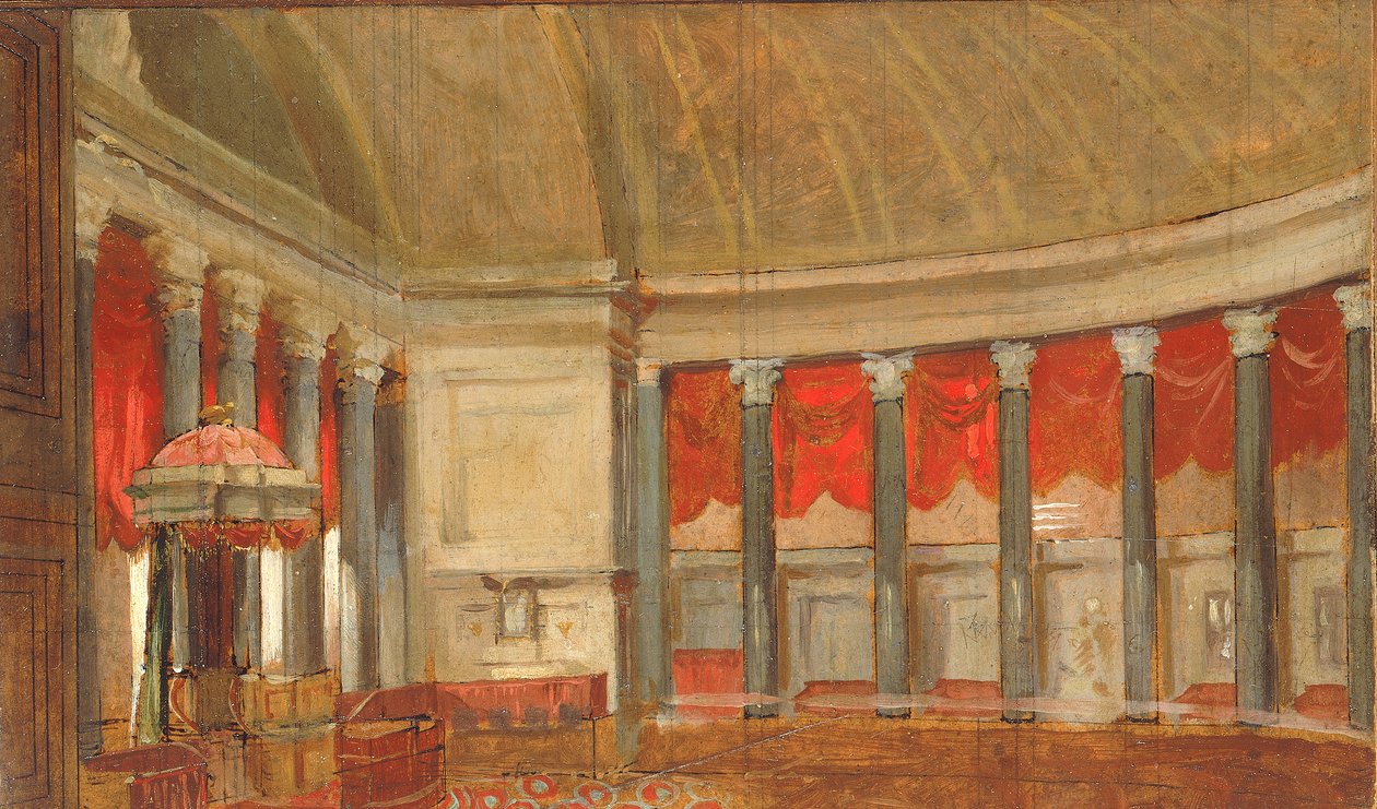 Studie für das Repräsentantenhaus, ca. 1821 von Samuel Finley Breese Morse