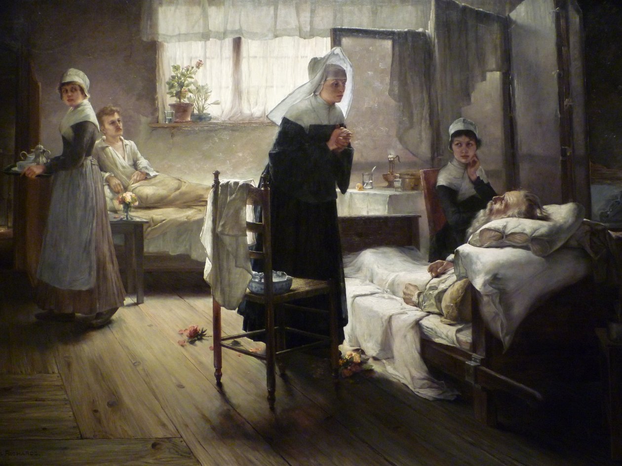 Evangeline entdeckt ihren Verlobten im Krankenhaus von Samuel G. Richards