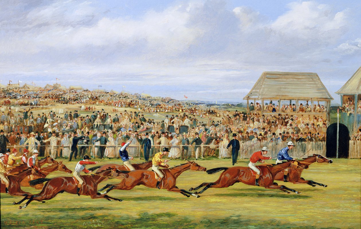Das Ende des Derbys von 1862, 1862 von Samuel Henry Alken