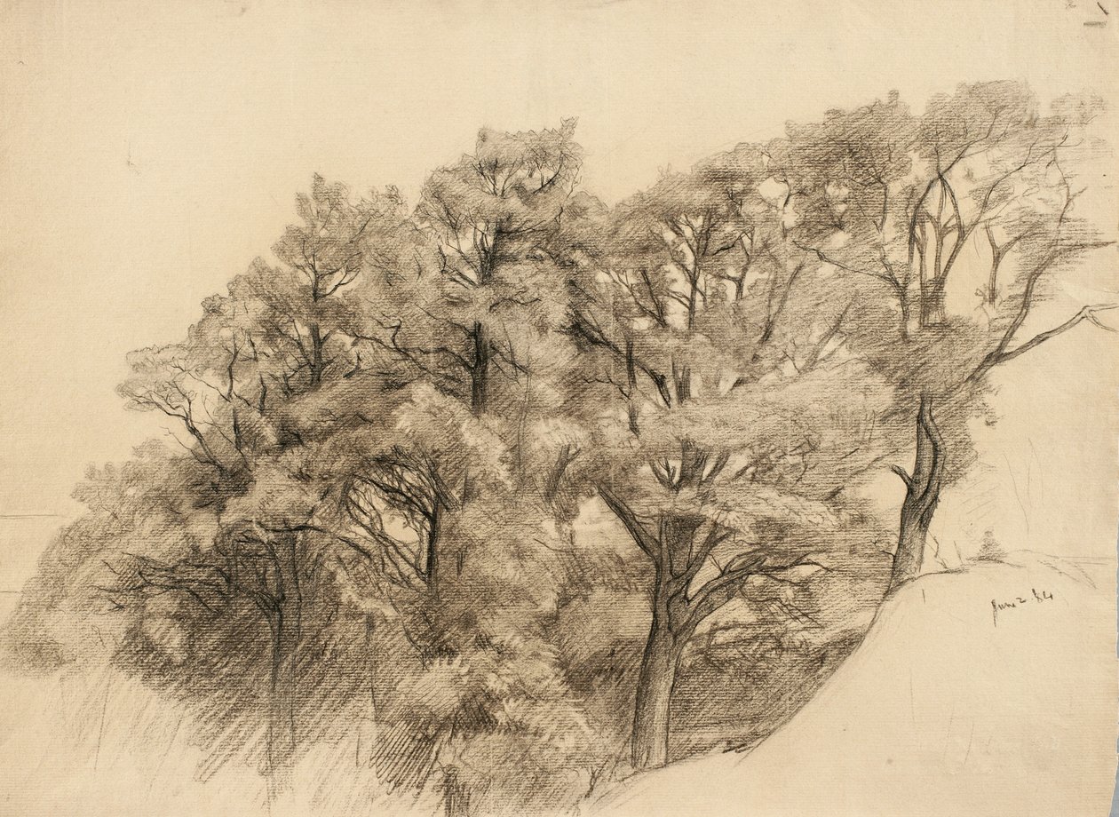 Landschaft mit Bäumen, 1884 von Samuel Isham