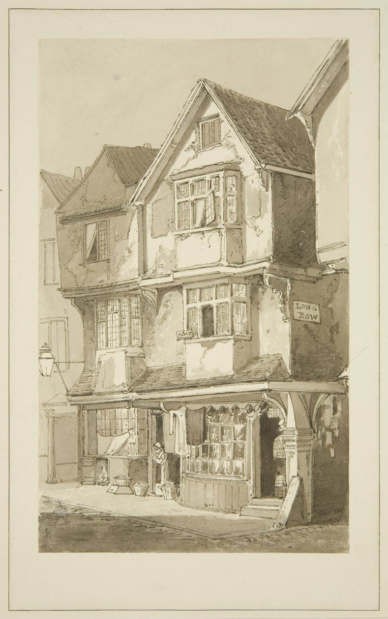Alte Häuser, Ecke Long Row, Temple Street von Samuel Jackson