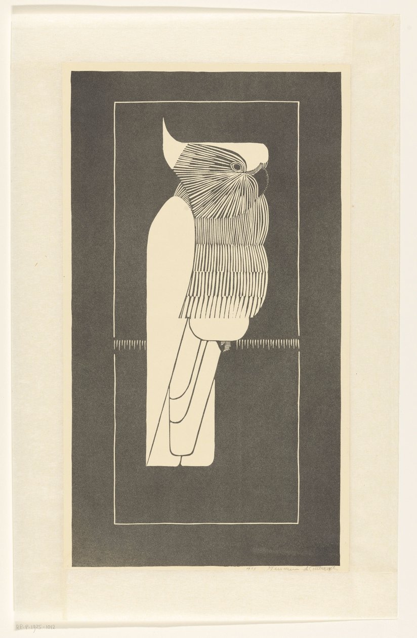 Kronenkakadu von Samuel Jessurun de Mesquita (signed by artist)
