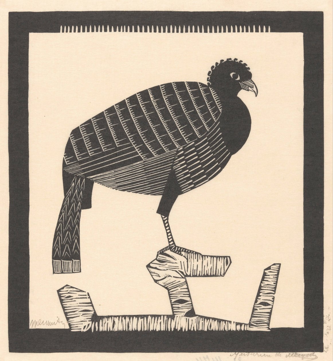 Pauwies von Samuel Jessurun de Mesquita (signed by artist)