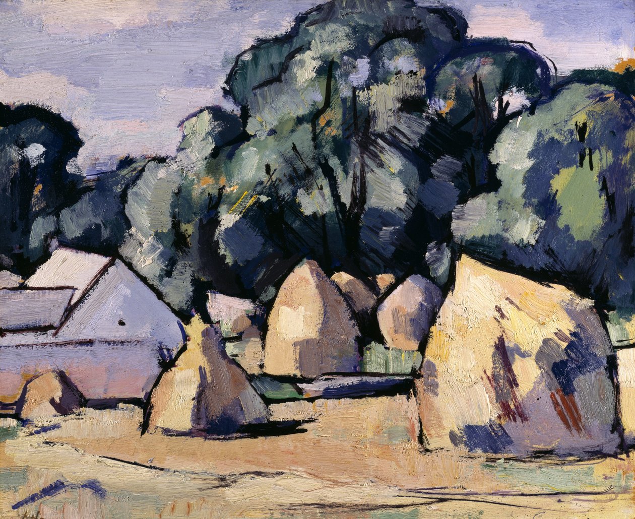 Laggan-Farmgebäude in der Nähe von Dalbeattie von Samuel John Peploe