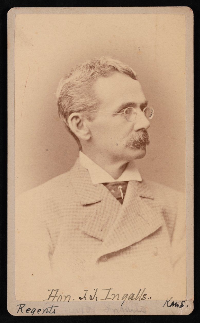 Porträt von John James Ingalls 1833-1900, zwischen 1876 und 1880 von Samuel Montague Fassett
