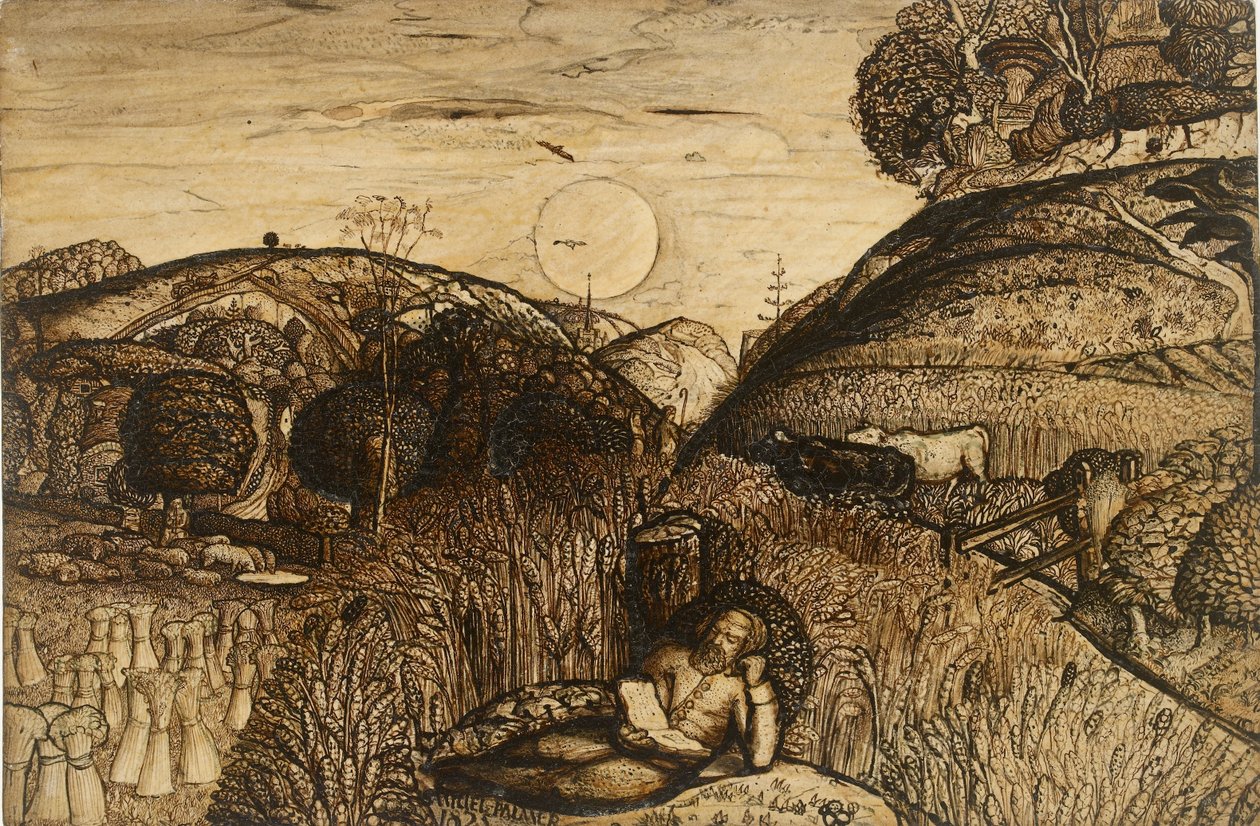 Das Tal dicht mit Korn, 1825 von Samuel Palmer