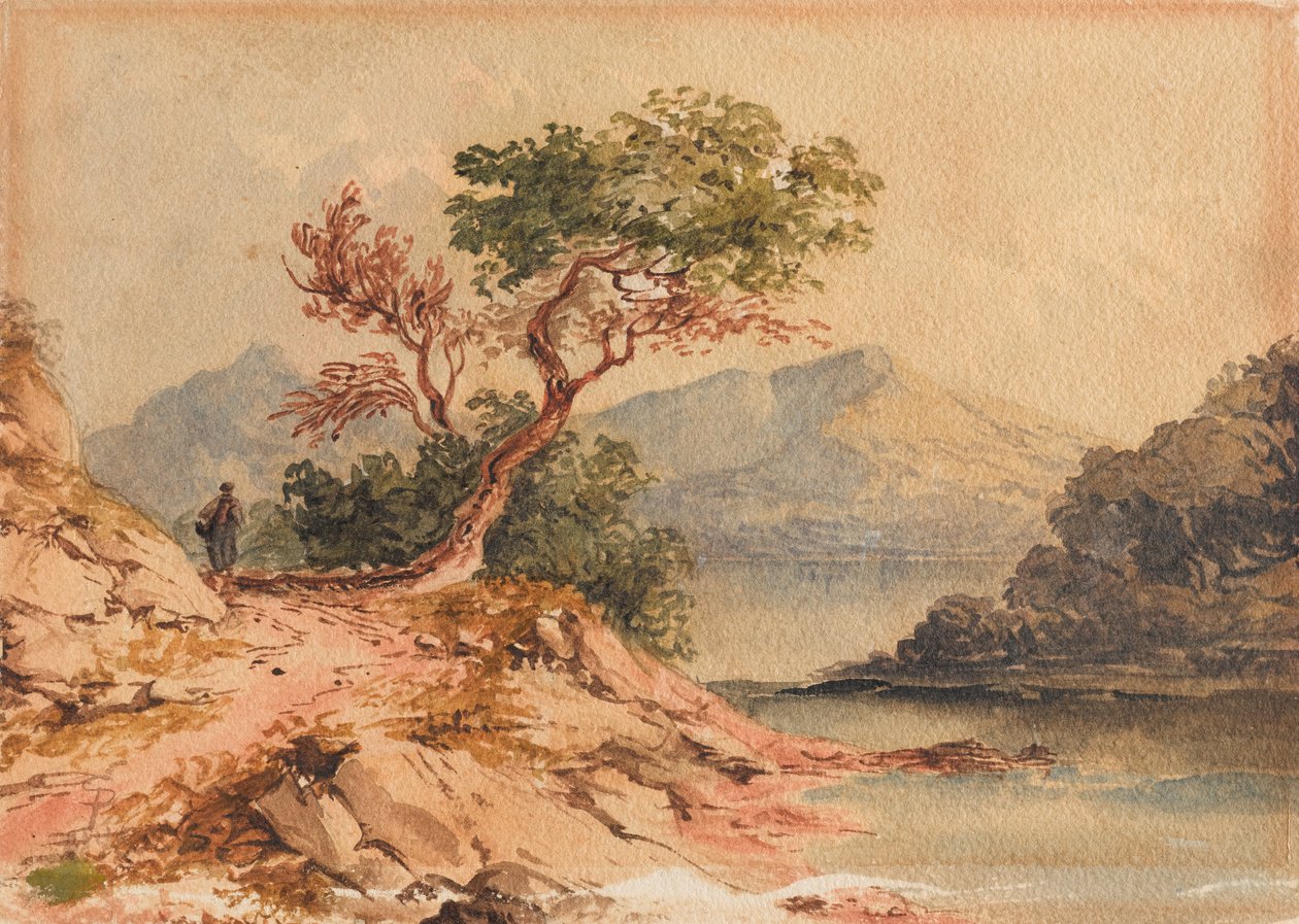 Landschaft mit Figur von Samuel Prout