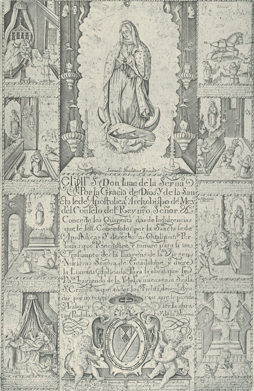 Ablass für die Spende von Almosen zum Bau einer Kirche, 1608 Faksimile 1930-40 von Samuel Stradanus