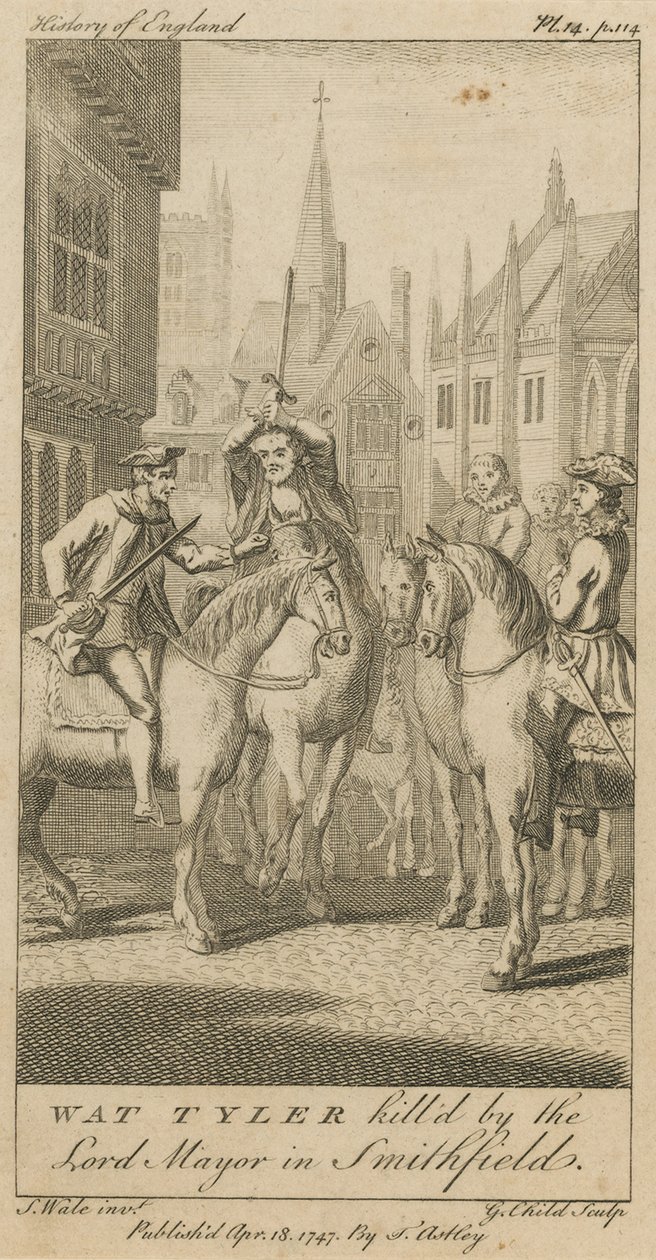 Wat Tyler wird vom Bürgermeister in Smithfield getötet von Samuel Wale