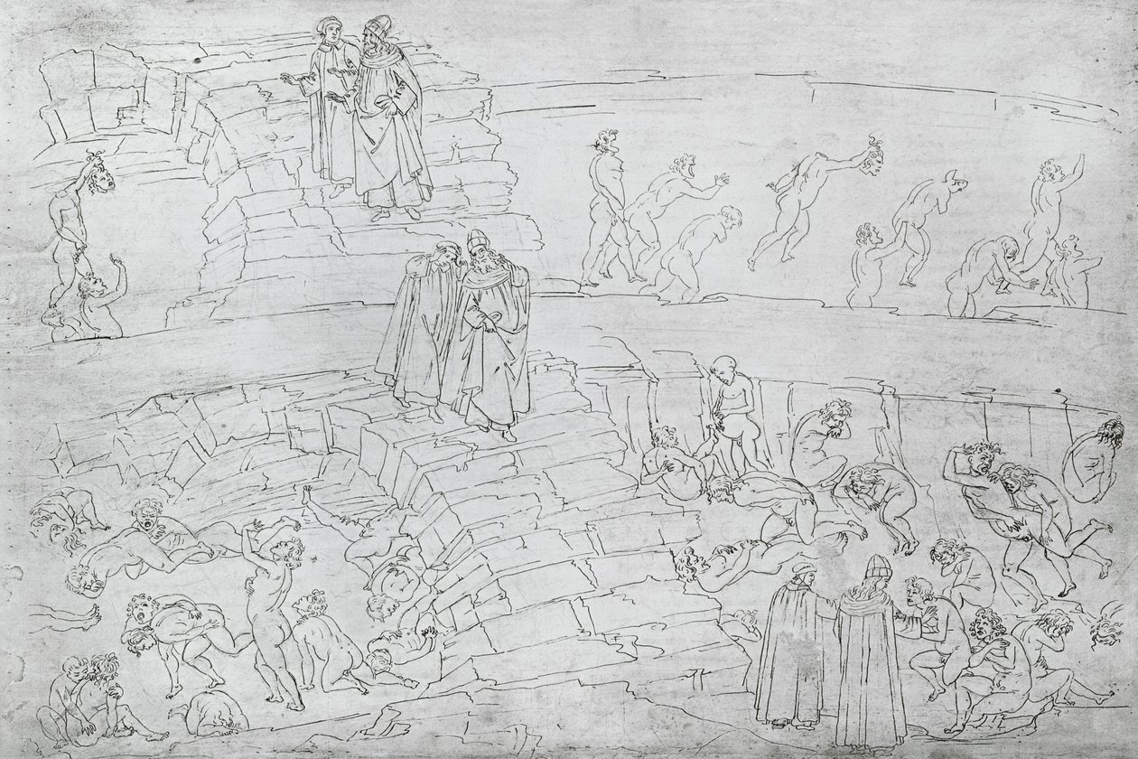 Dante und Virgil aus 