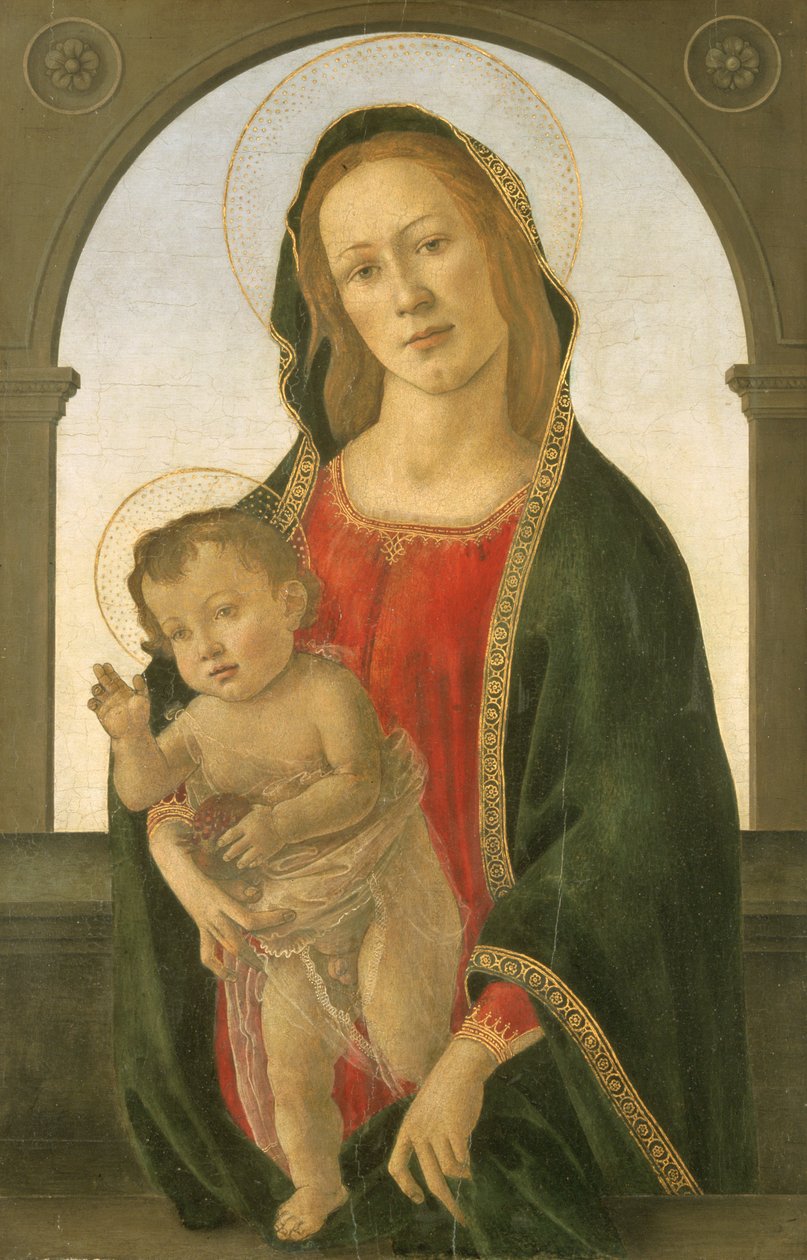 Jungfrau und Kind mit einem Granatapfel von Sandro (1444/5 1510) Botticelli