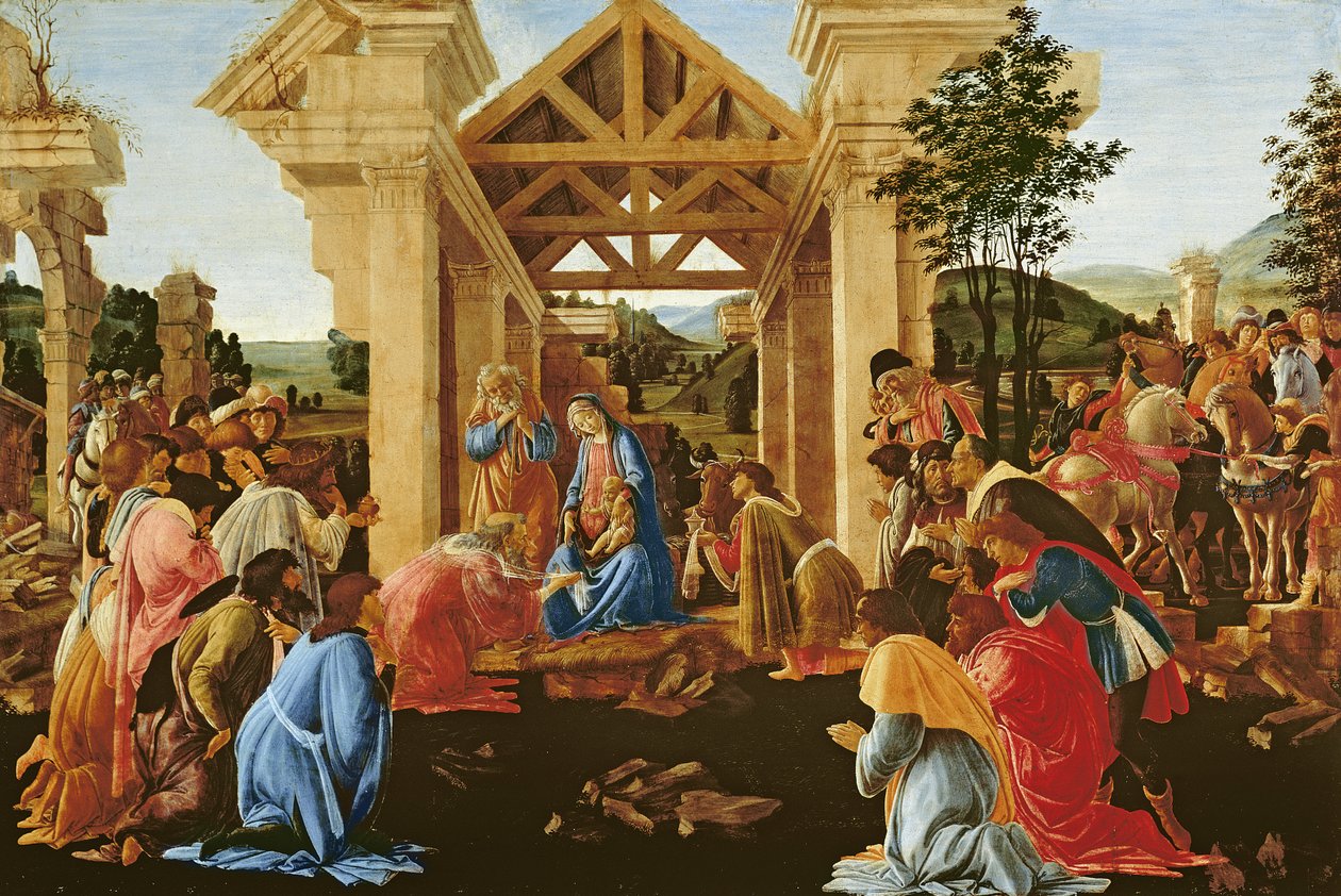 Die Anbetung der Könige von Sandro Botticelli