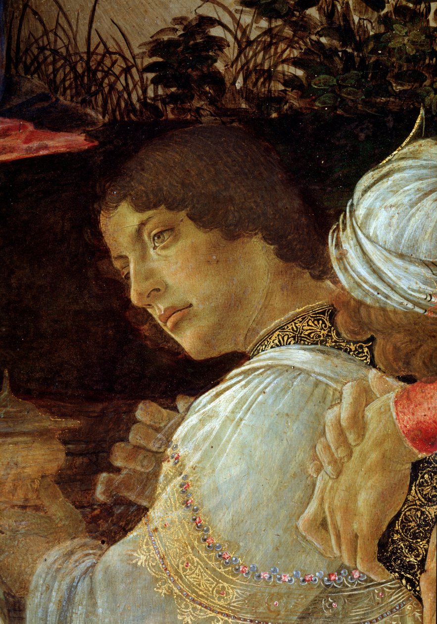 Die Anbetung der Könige (Detail) von Sandro Botticelli