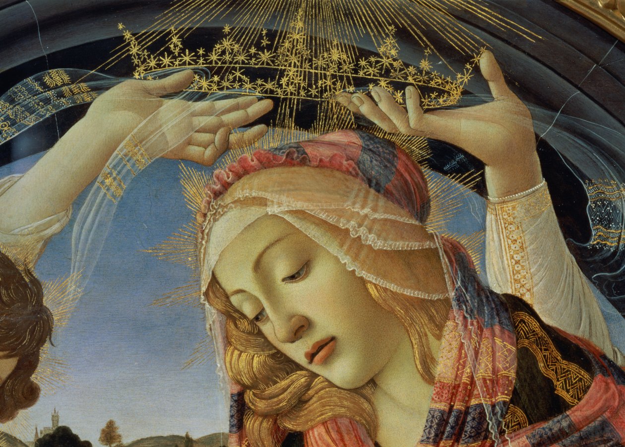 Die Madonna des Magnificat (Detail) von Sandro Botticelli