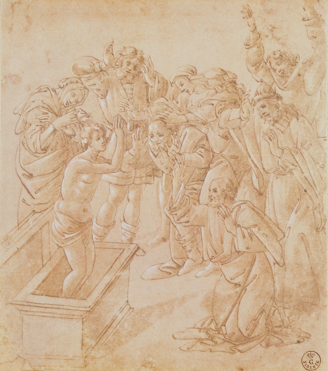 Die Auferweckung des Lazarus von Sandro Botticelli
