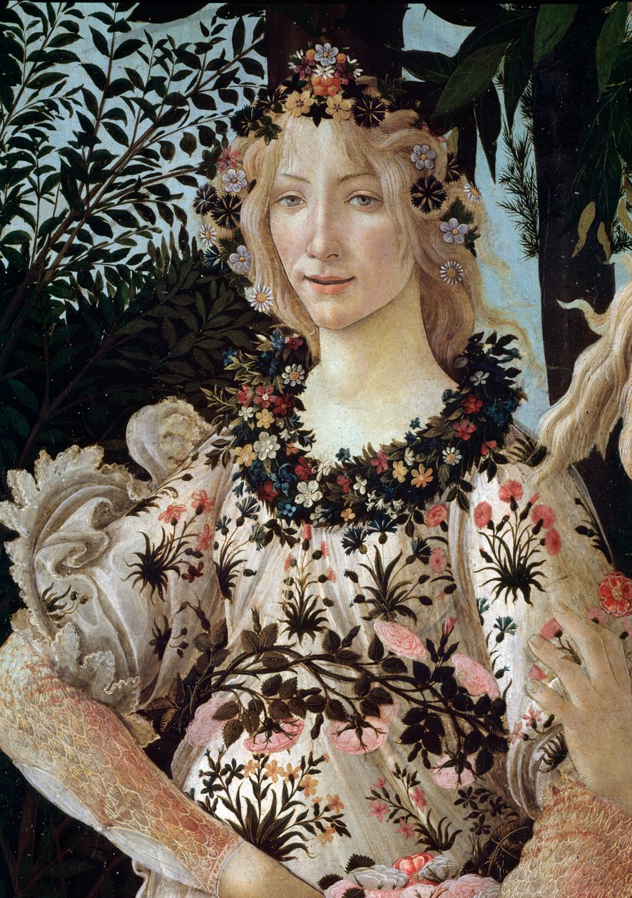 Der Frühling (Detail) von Sandro Botticelli