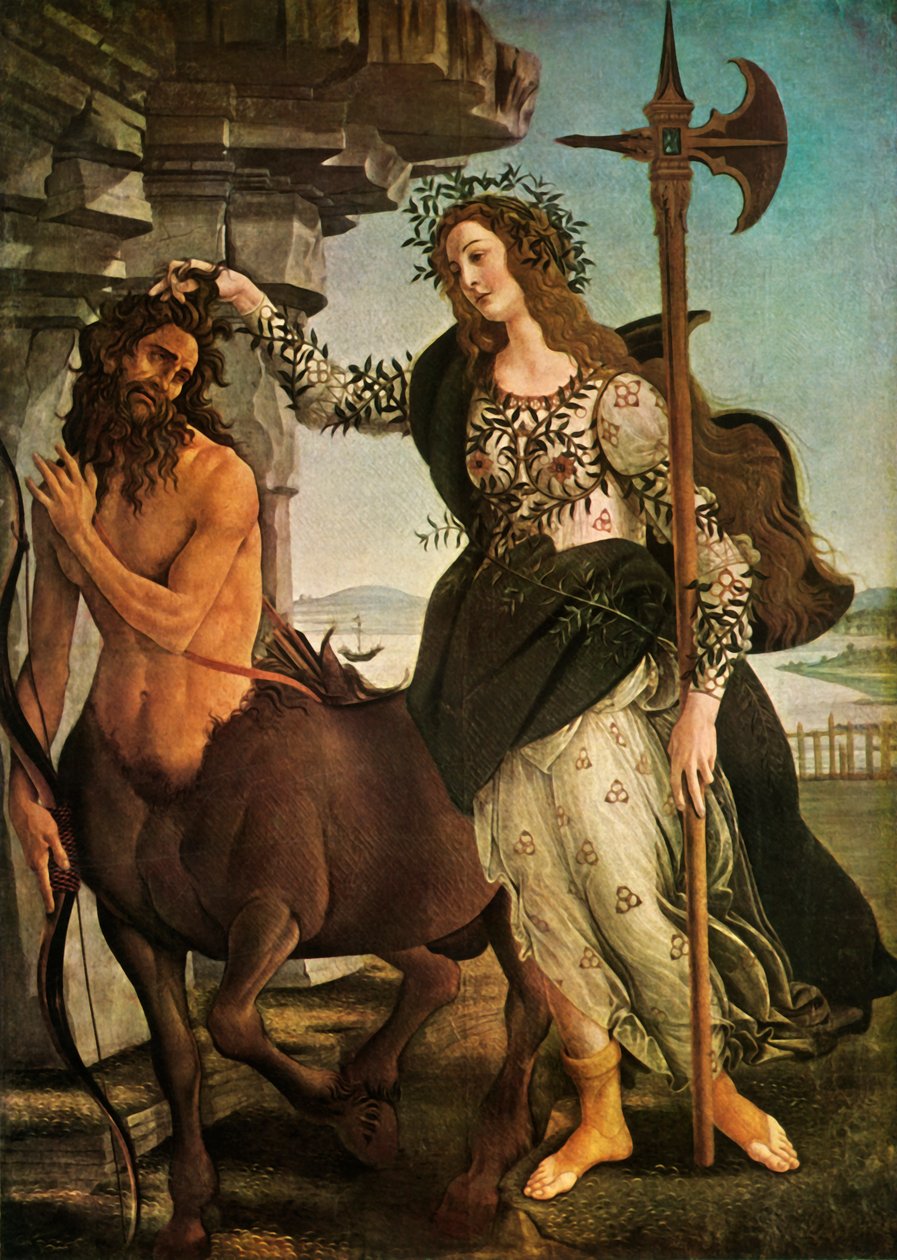 Pallas und der Zentaur von Sandro Botticelli