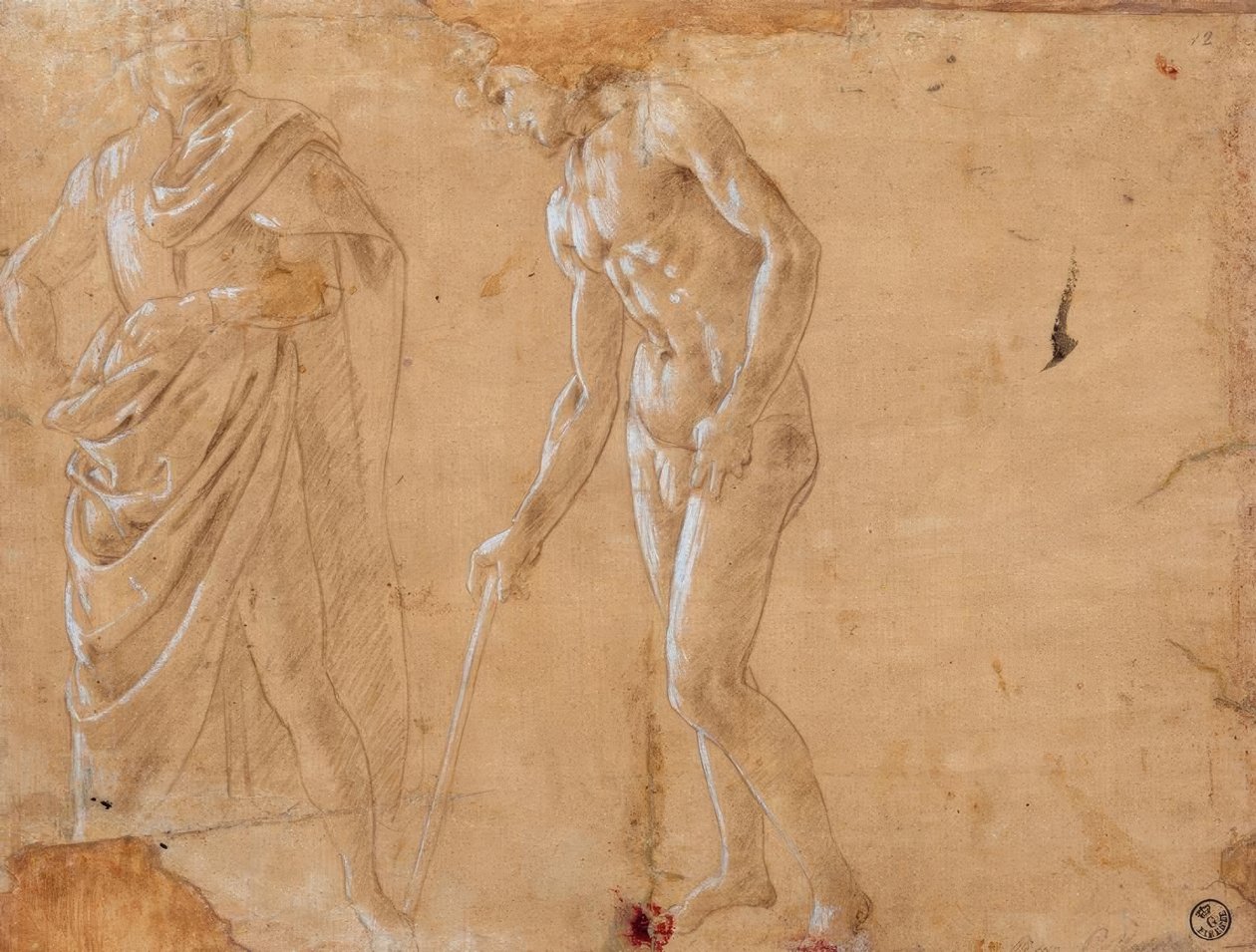 Zwei Figurenstudien von Sandro Botticelli
