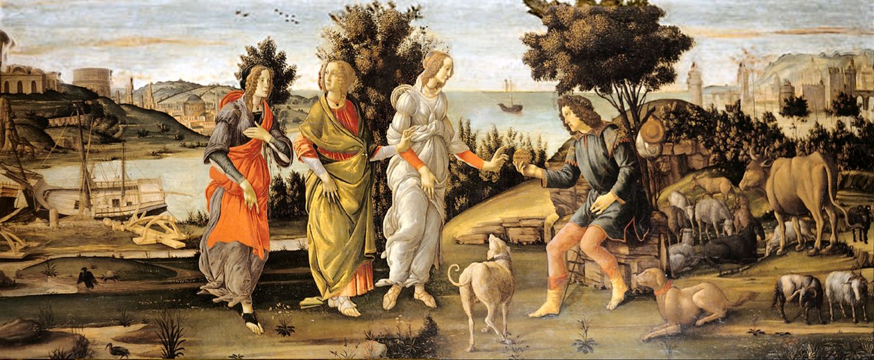Das Urteil des Paris von Sandro Botticelli and workshop