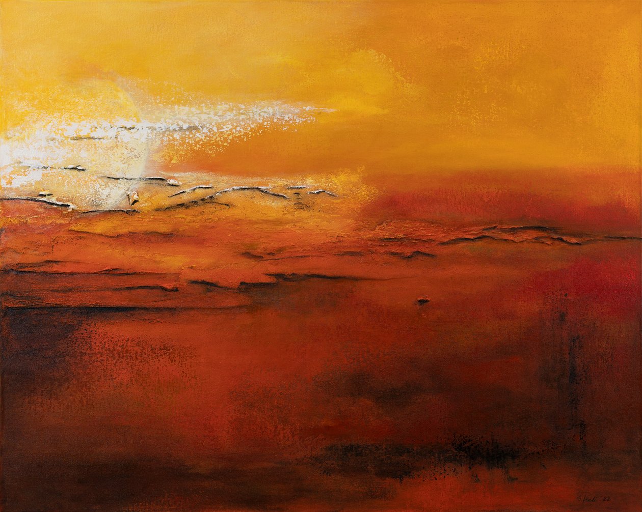 Sonnenuntergang, 2022 von Sandy Iseli
