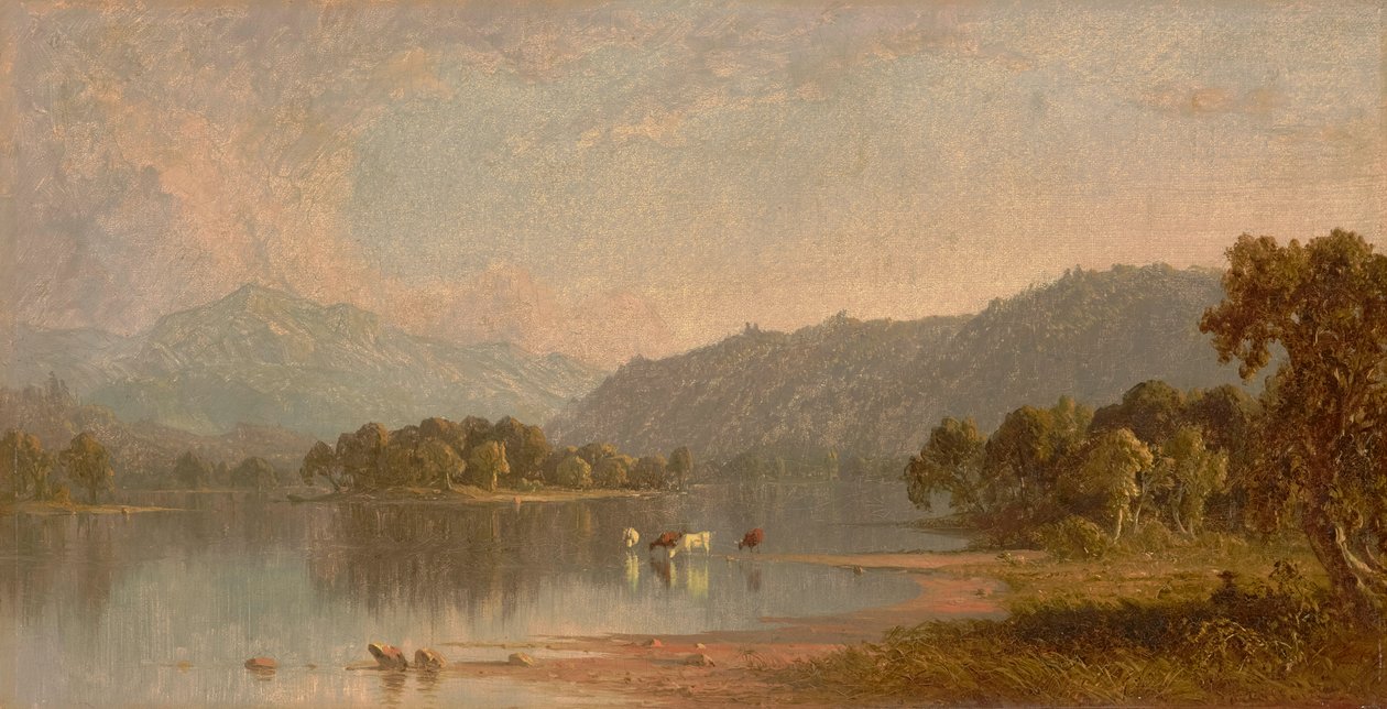 Mount Washington vom Saco River 1858 von Sanford Robinson Gifford