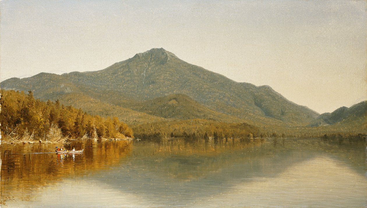 Mount Whiteface vom Lake Placid in den Adirondacks, 1863 von Sanford Robinson Gifford