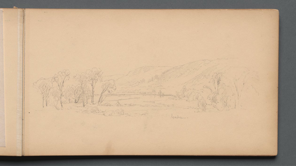 Skizzenbuch, Seite 06: "Gorham" (Maine) von Sanford Robinson Gifford