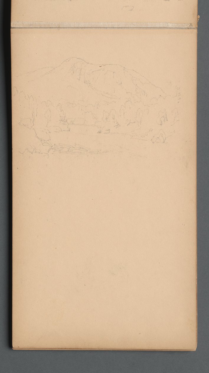 Skizzenbuch, Seite 08: Carter Mountain (?) von Sanford Robinson Gifford