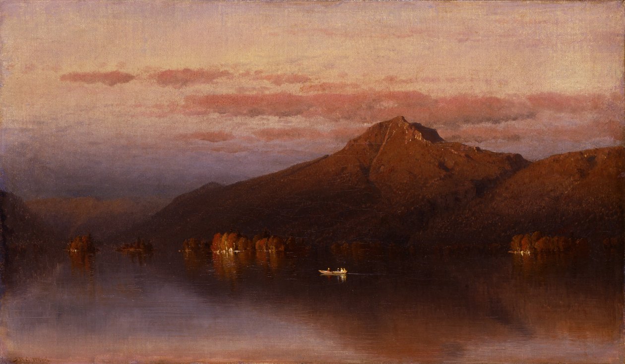 Whiteface Mountain vom Lake Placid von Sanford Robinson Gifford