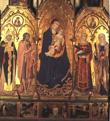 Die Madonna und das Kind von Sano di also Ansano di Pietro di Mencio Pietro