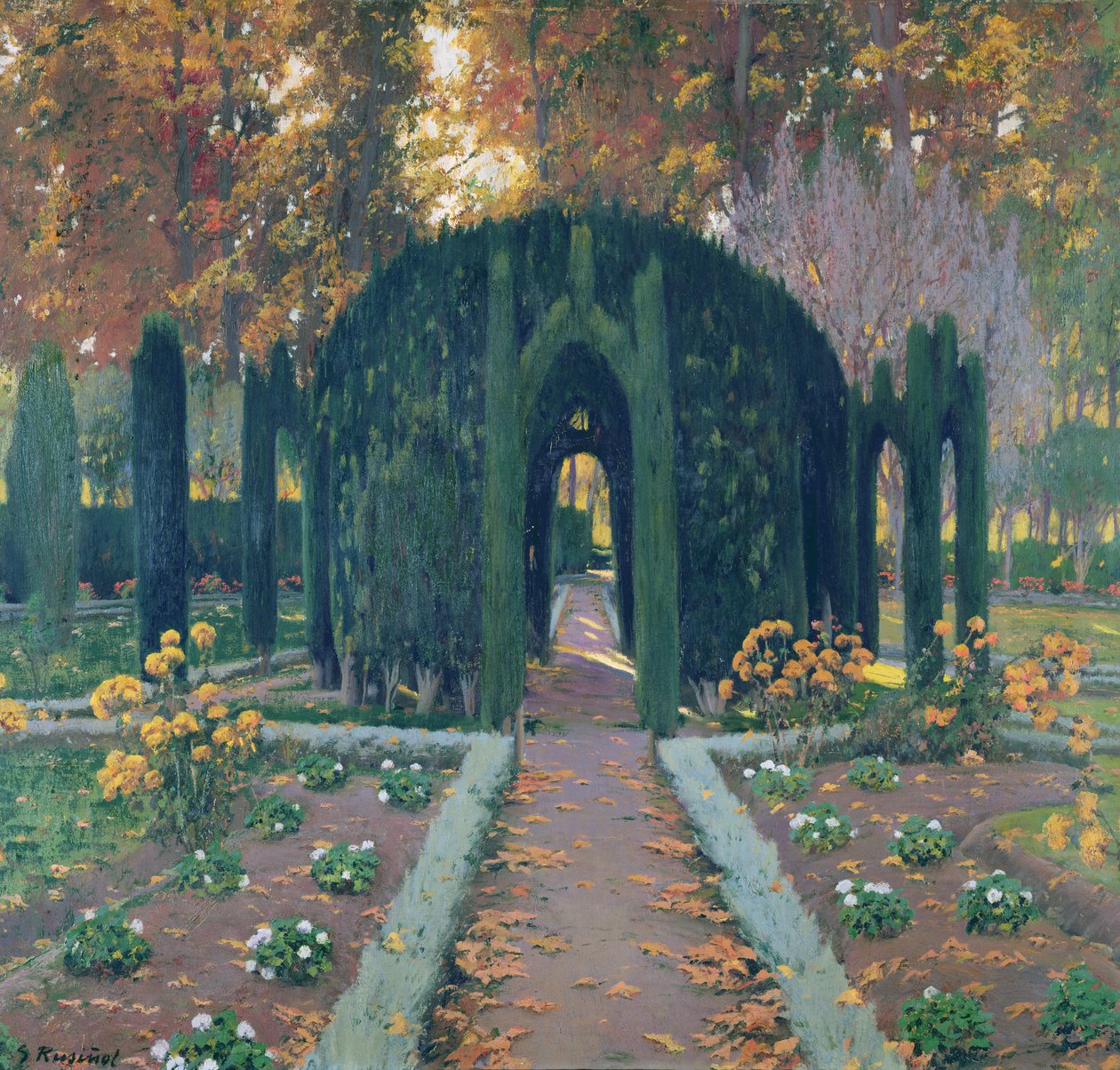 La Glorieta (Aranjuez) 1909 von Santiago Rusiñol
