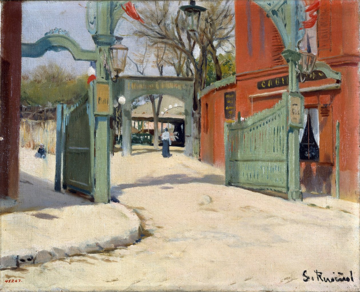 Eingang zum Park des Moulin de la Galette von Santiago Rusinol i Prats