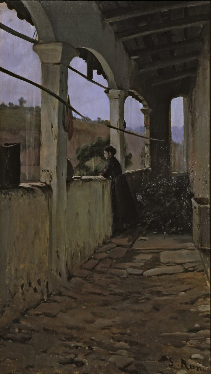 Regnerischer Nachmittag von Santiago Rusinol i Prats