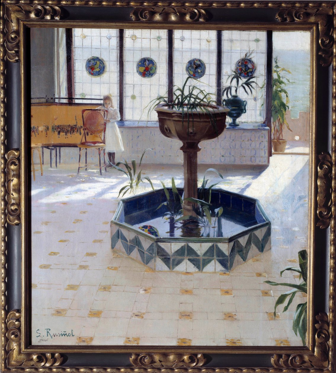 Der Brunnen unter der Veranda von Santiago Rusinol i Prats
